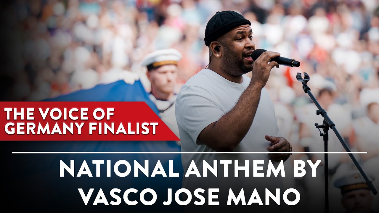 Vasco José Mano sings national anthem at ELF Championship Game
