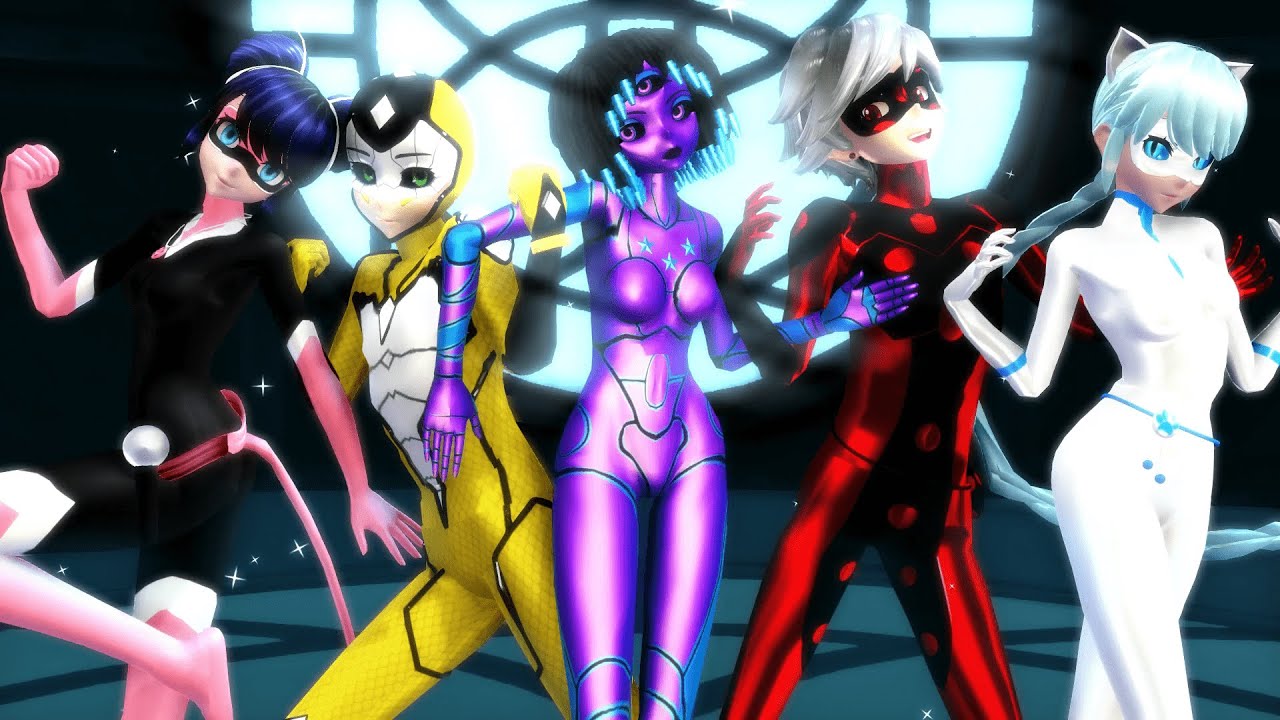 【MMD】Miraculous ☆ Akumatized Heroes (part 3) Transformations「FANMADE」