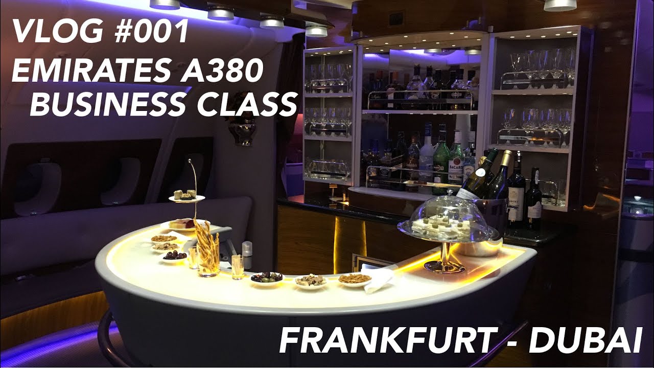 Emirates A380 Business Class Frankfurt to Dubai - My First Business Class Experience