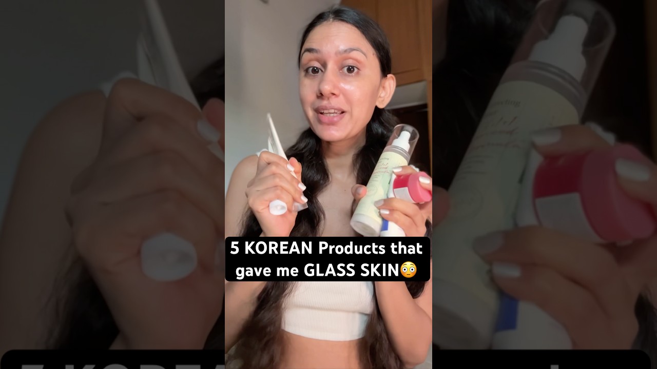 5 KOREAN Products that gave me GLASS SKIN 😳 