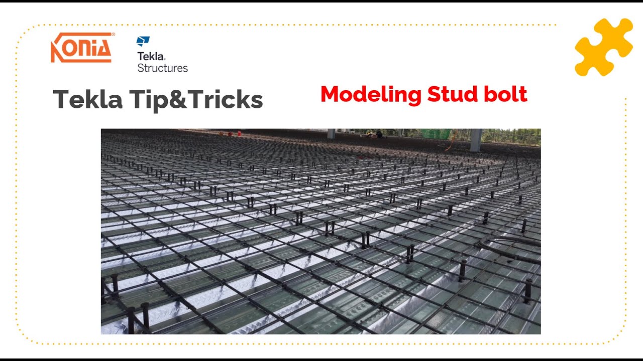 #teklastructures #tipsandtricks - Modeling stud bolt
