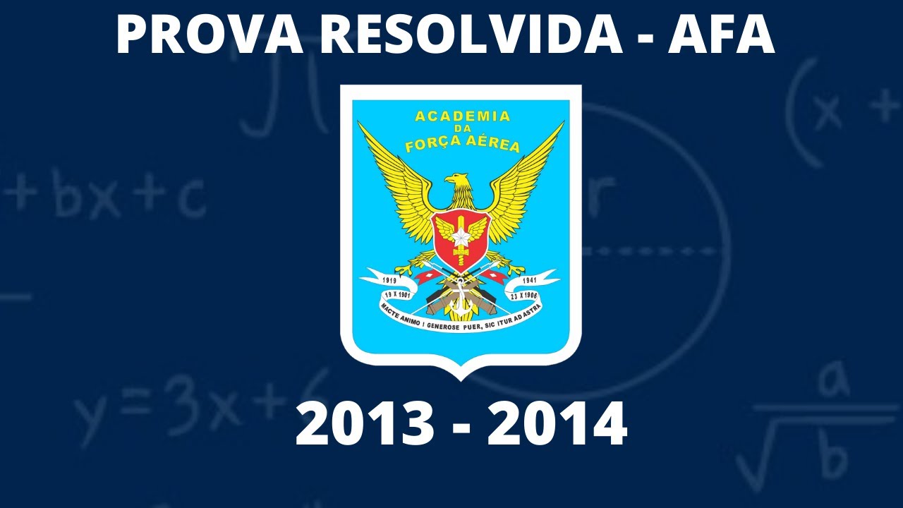 Prova Resolvida AFA(2013 - 2014) - Apresentação