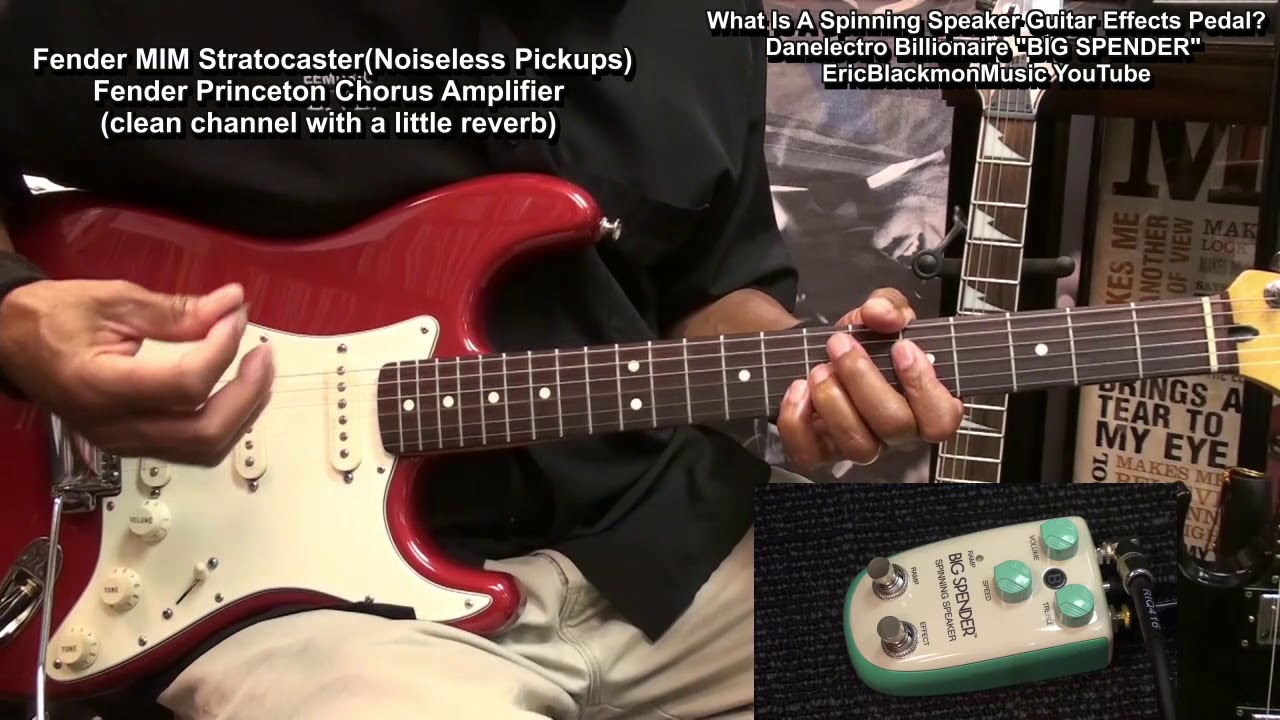 The Spinning Speaker Guitar Effects Pedal Danelectro Billionaire BIG SPENDER @EricBlackmonGuitar