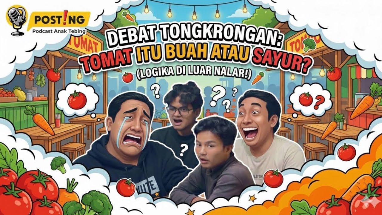 DEBAT TONGKRONGAN: Tomat Itu Buah atau Sayur? (Logika di Luar Nalar!) #podcast  #PodcastTebingTinggi