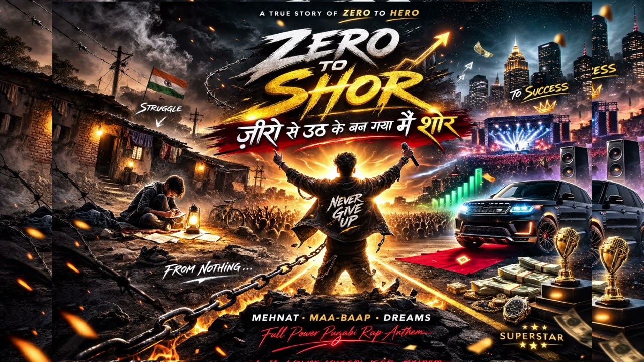 Zero To Shor – Punjabi Rap Song | From Struggle To Success | Powerful Desi Hip Hop 2026