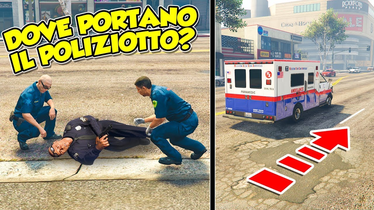 Gta 5 ITA - SEGUIAMO un poliziotto FERITO!!