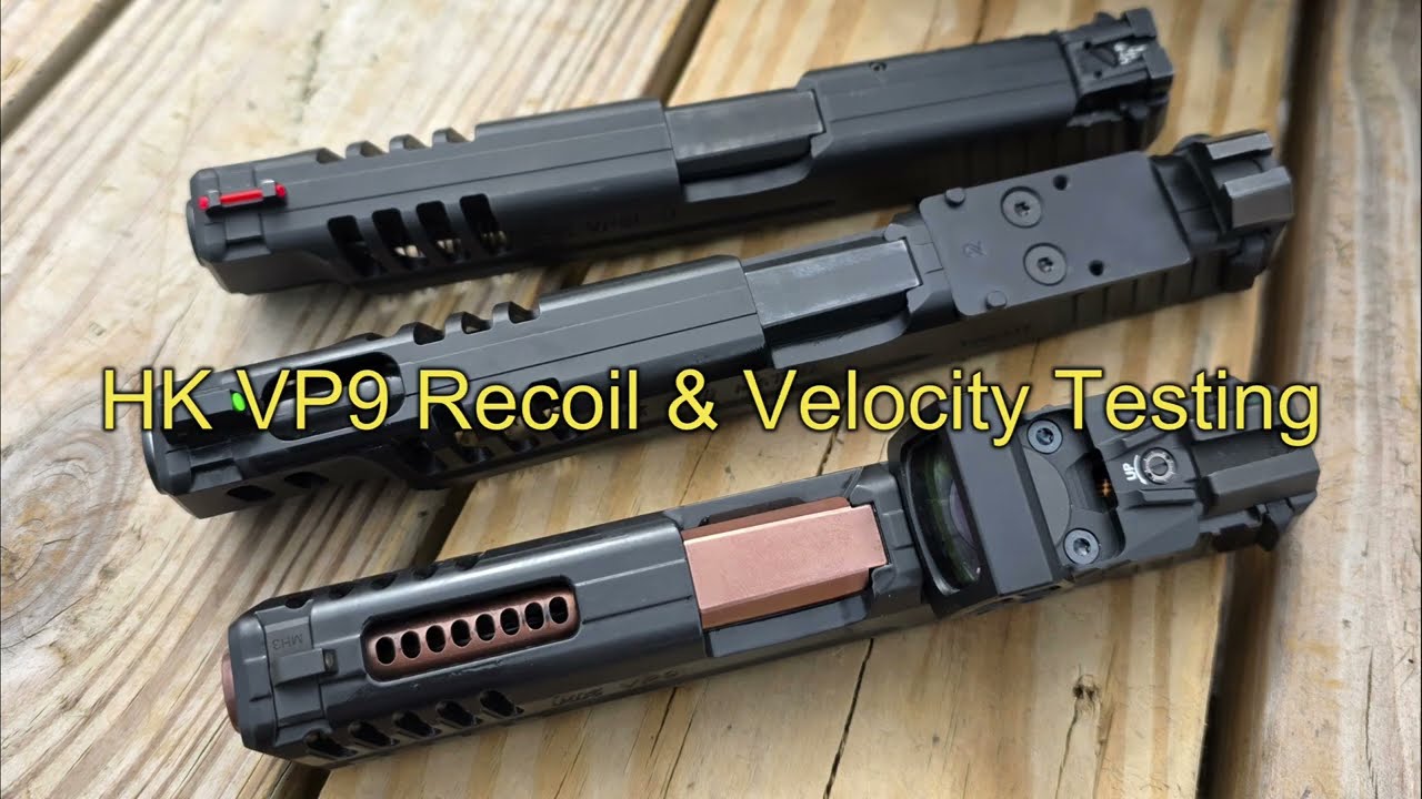 HK VP9 Stock VS Ported  Recoil & Velocity Data