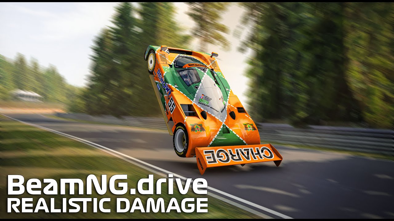 NURBURGRING Jump Compilation BUT With REALISTIC DAMAGE | BeamNG Drive