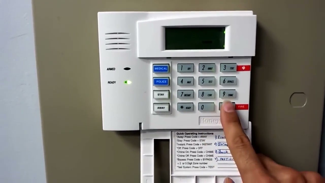 How to delete a user code on a  Honeywell security system