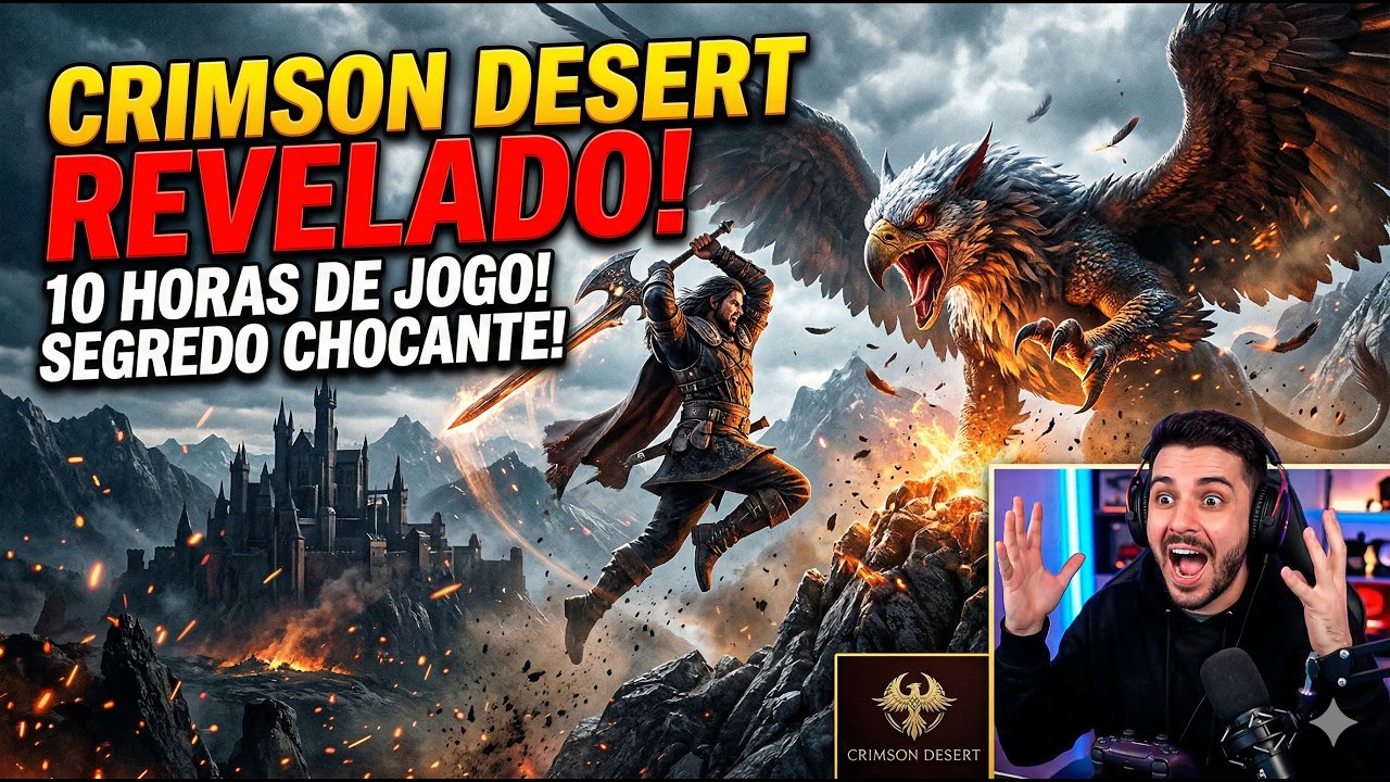 Ele jogou 10 HORAS de CRIMSON DESERT e revelou MUITA COISA! (REACT DUBLADO PT-BR)
