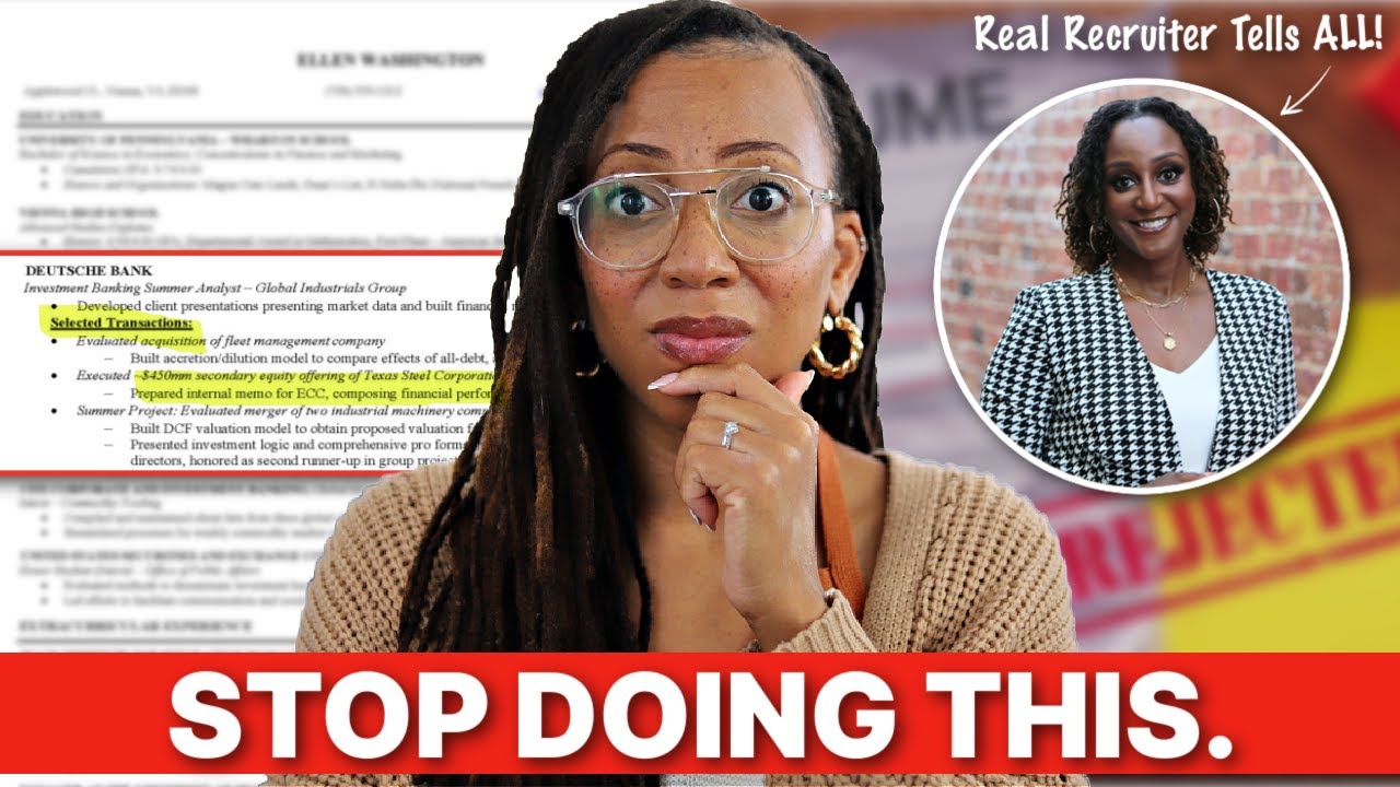 Resume Mistakes You MUST Avoid in 2025 (with Real Examples)! | What Recruiters Are Looking For