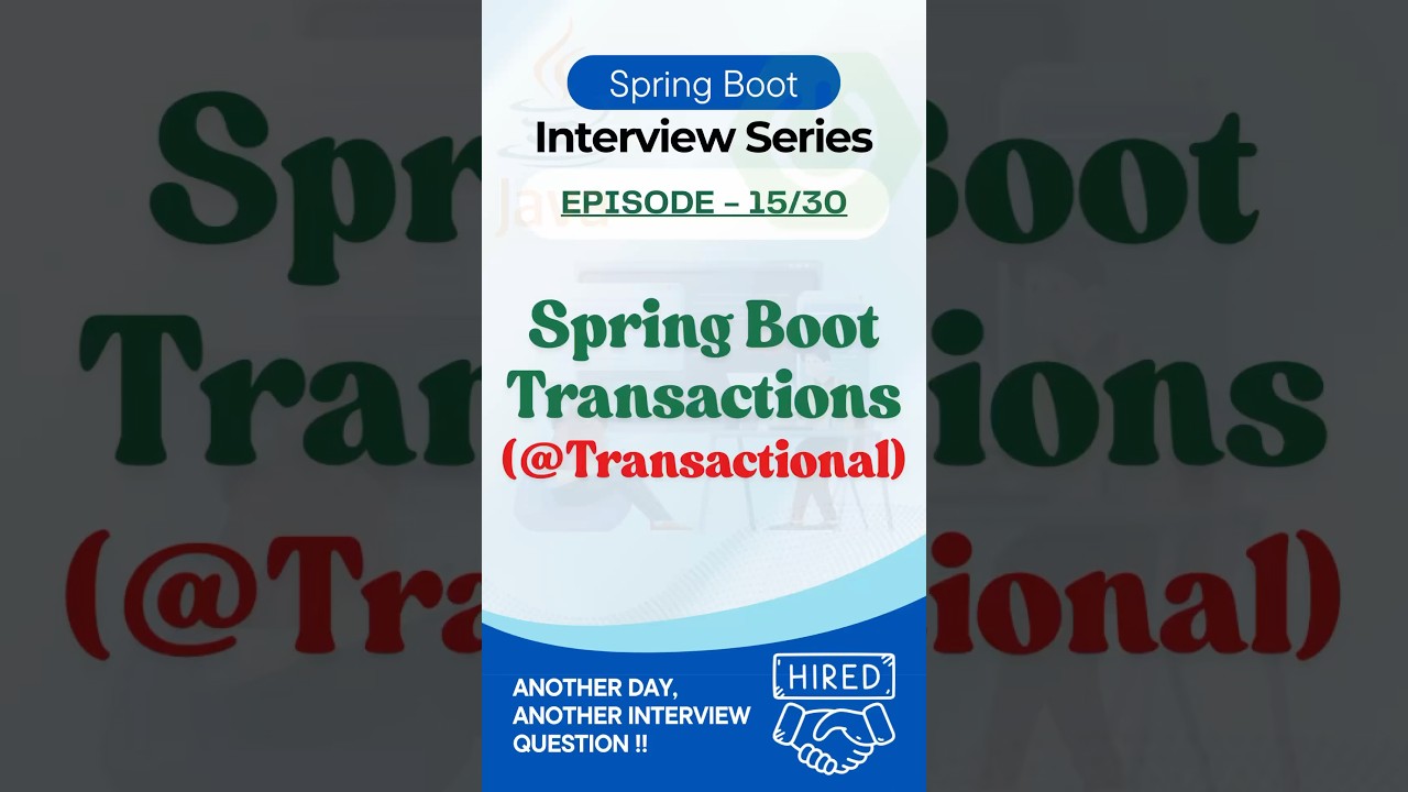 @Transactional is more than you think! | Spring Boot Explained #shorts