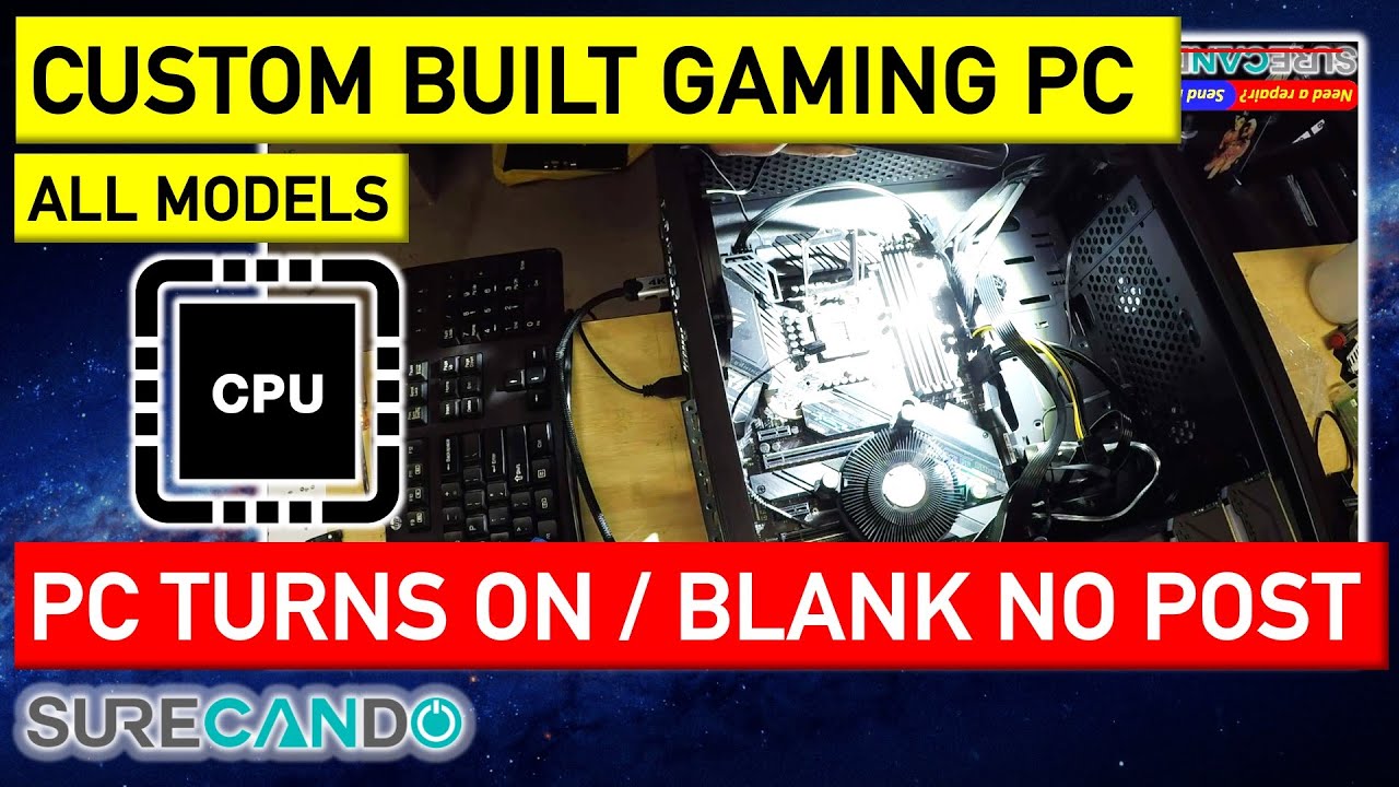 Gaming PC Woes: No Post, Blank Screen! CPU Socket Pins Bent 😱