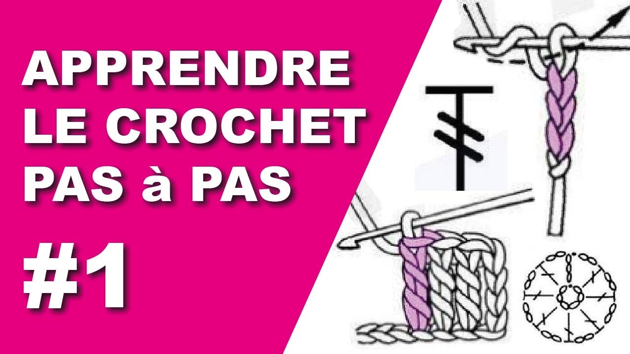 #1 APPRENDRE LE CROCHET : PAS à PAS @Crochet Laine Passion  #apprendrelecrochet #pasapas #crochet