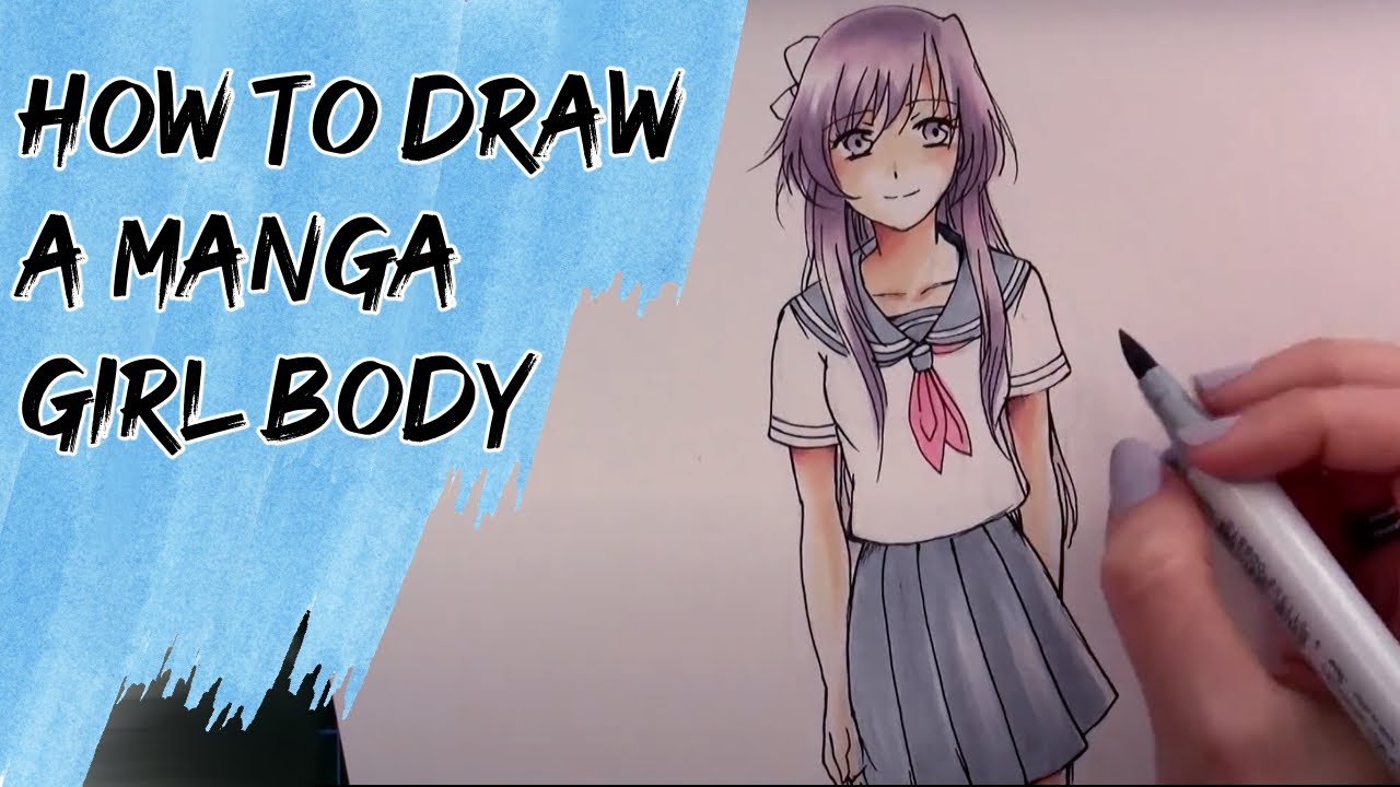How to draw a Manga girl body [Step-by-step Tutorial]