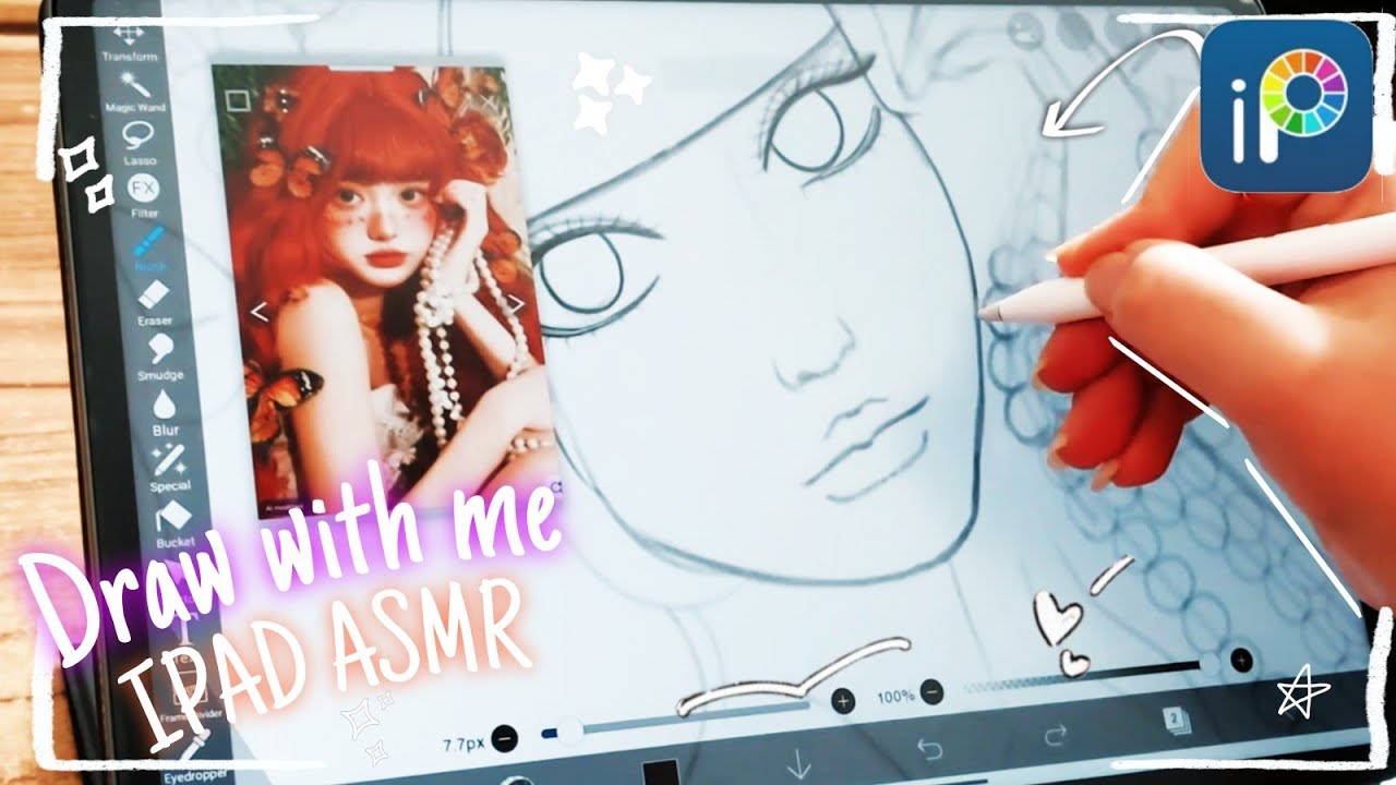 Draw with me 💖 ¦ ipad ASMR ¦ digital art🎨 ¦ full Art ¦ ibis paint x ¦