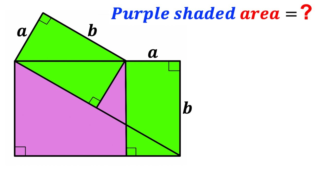 Can you find area of the Purple shaded region? | (Rectangle) | #math #maths | #geometry