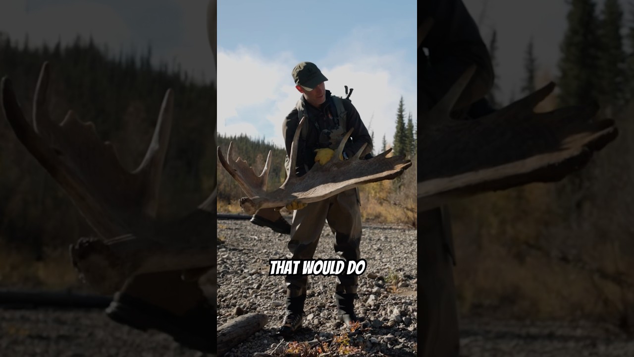 Finding Huge Moose Shed in the Yukon