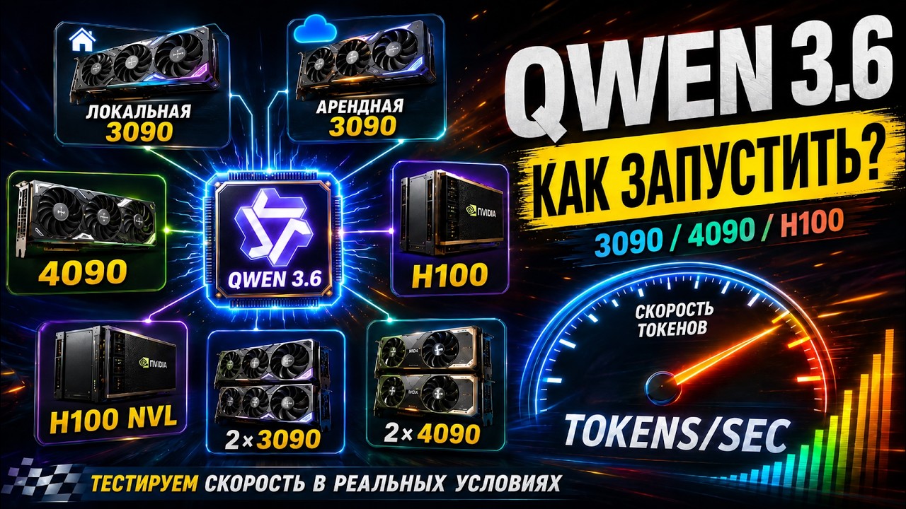 Qwen3.6 на обычной и профессиональной видеокарте &ndash; нужна ли H100?