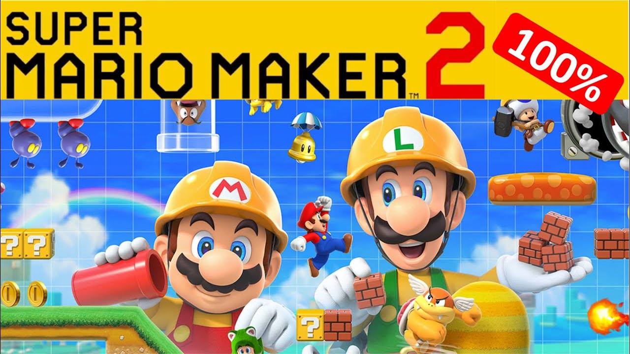 Super Mario Maker 2 - 100% Walkthrough No Commentary Gameplay Full Game Longplay Playthrough