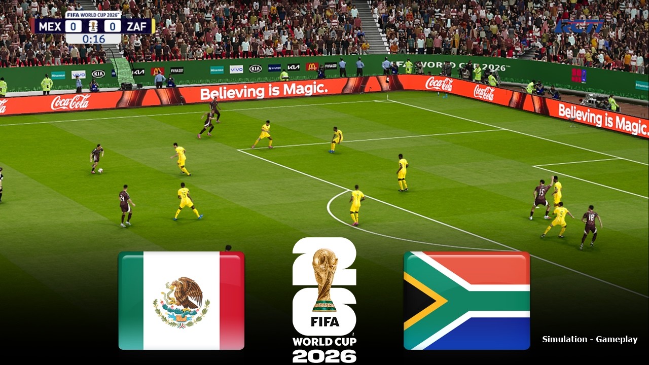 MEXICO vs SOUTH AFRICA Live | FIFA World Cup 2026 | 11 June 2026 |Simulation PES 2021 Gameplay