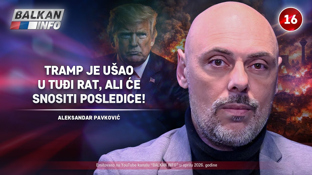 INTERVJU: Aleksandar Pavković &ndash; Tramp je u&scaron;ao u tuđi rat, ali će snositi posledice toga! (2.4.2026)