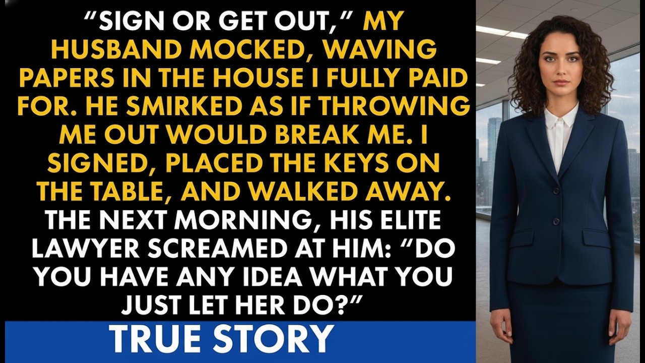 My Husband Forced Me To Sign Away My Million Dollar Estate And Luxury Mansion Until Lawyer Exposed