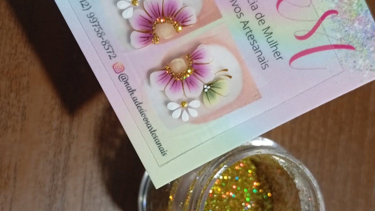 Adesivo artesanal delicado🌻#unhasdecoradas #nails #manicures #adesivosdeunhas #adesivosartesanais#fy