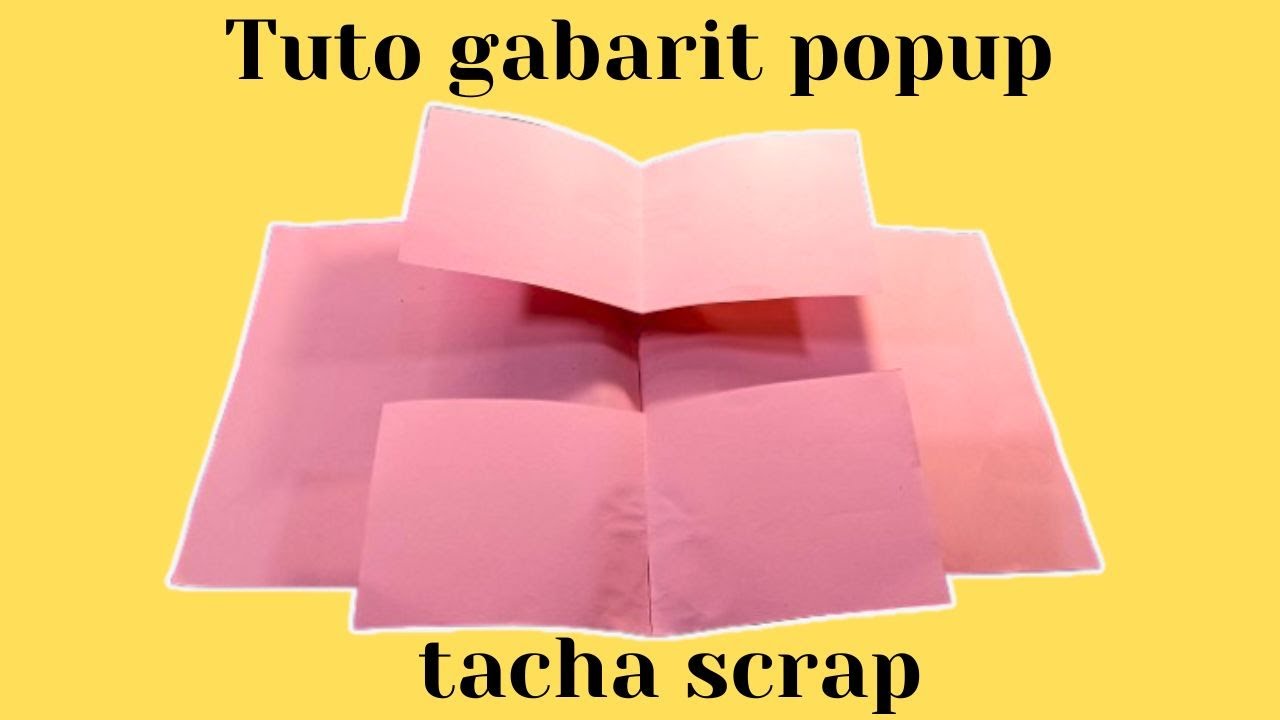 Tuto carte popup gabarit super rapide et facile à faire #tuto #scrap #popup