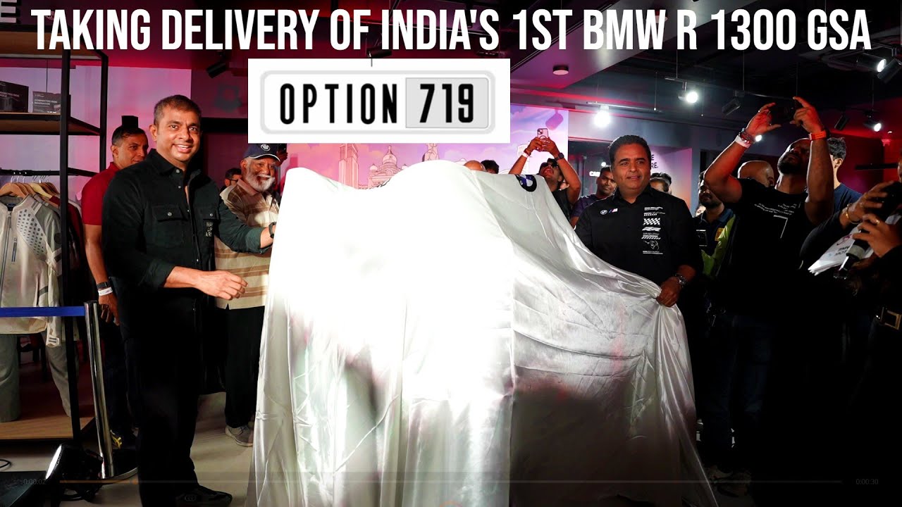 Taking Delivery of India's 1st BMW R 1300 GSA Option 719