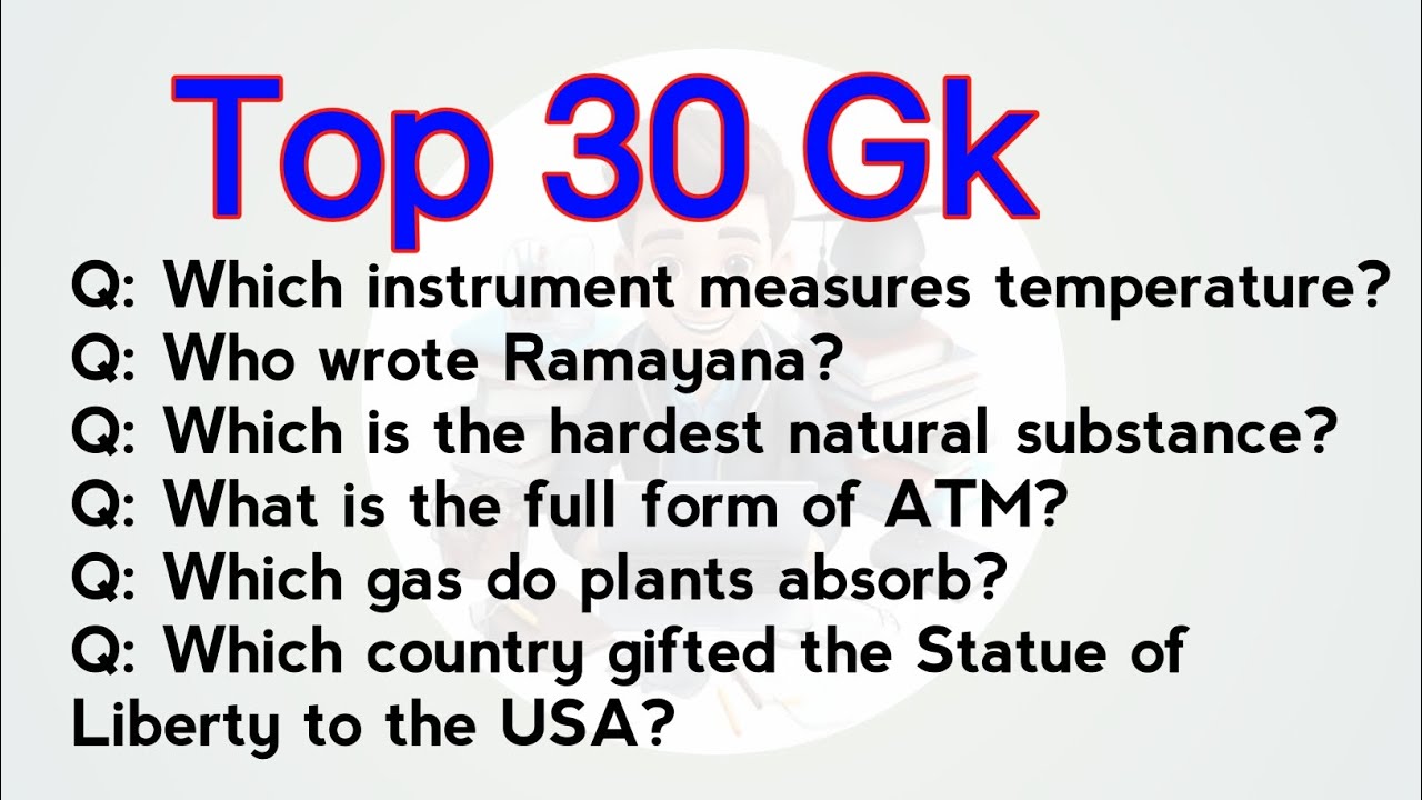 Top 30 Gk question and answer||who is the wrote ramayana #Ytshort 