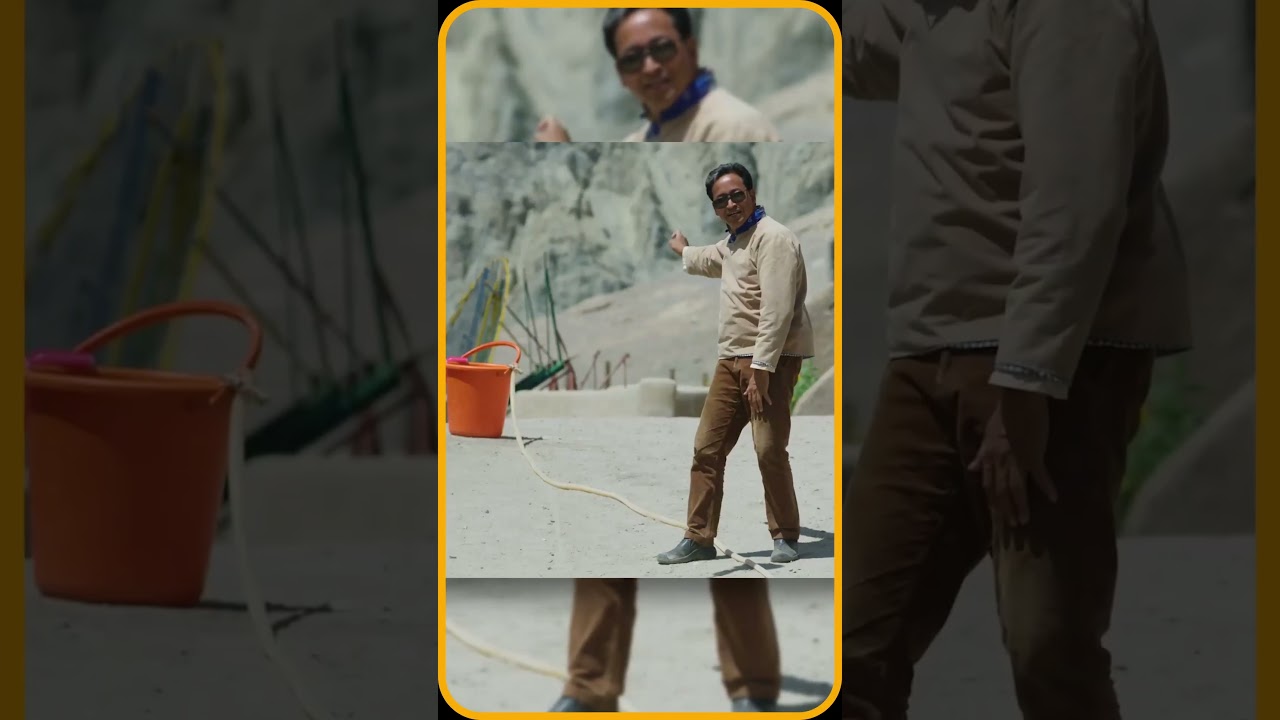 Sonam Wangchuk's ICE STUPAS are solving Water Crisis in Ladakh!🏔️ #informative #artificial glaciers
