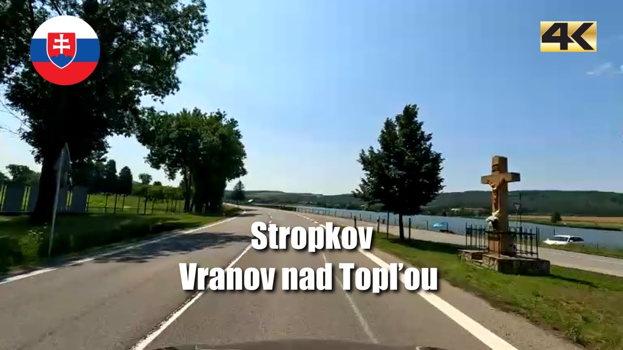 Nice sunny Sunday driving from Stropkov to Vranov nad Topľou in Slovakia | summer 2024 | 4K