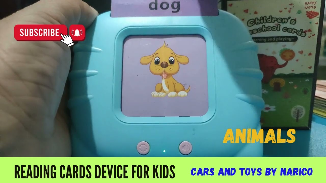 13-MINUTE SATISFYING READING CARDS DEVICE FOR KIDS || CARS AND TOYS BY NARICO