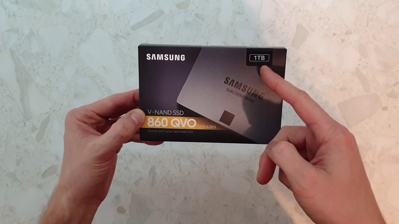 SSD накопитель SAMSUNG 860 QVO MZ-76Q1T0BW 1Тб распаковка и краткий обзор