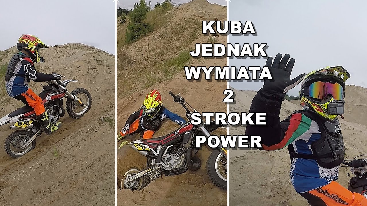 KUBA PŁAKAŁ TERAZ WYMIATA NA HUSQVARNA CR 65 2 stroke power