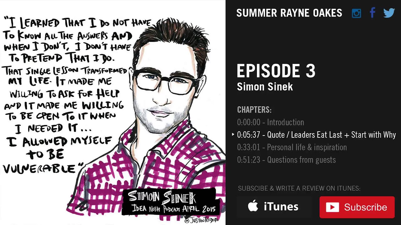 IDEA NOSH Ep. 3 — Simon Sinek — Trust, Cooperation & Leadership