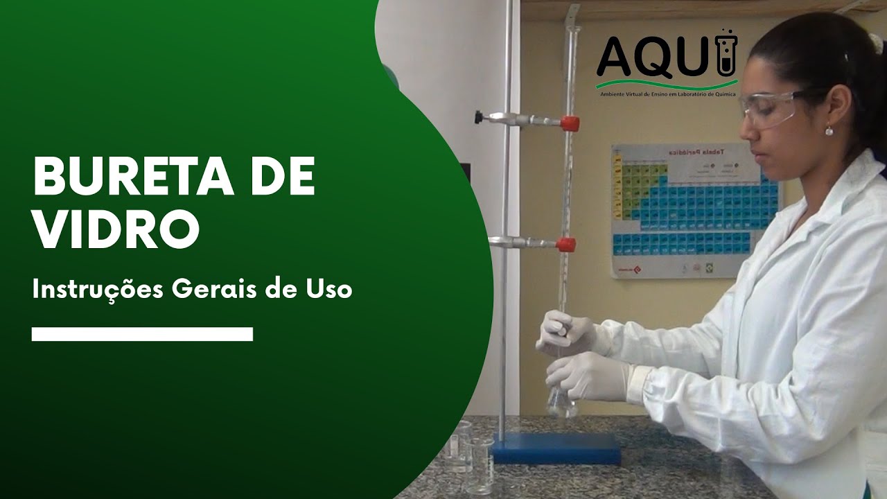Bureta de vidro