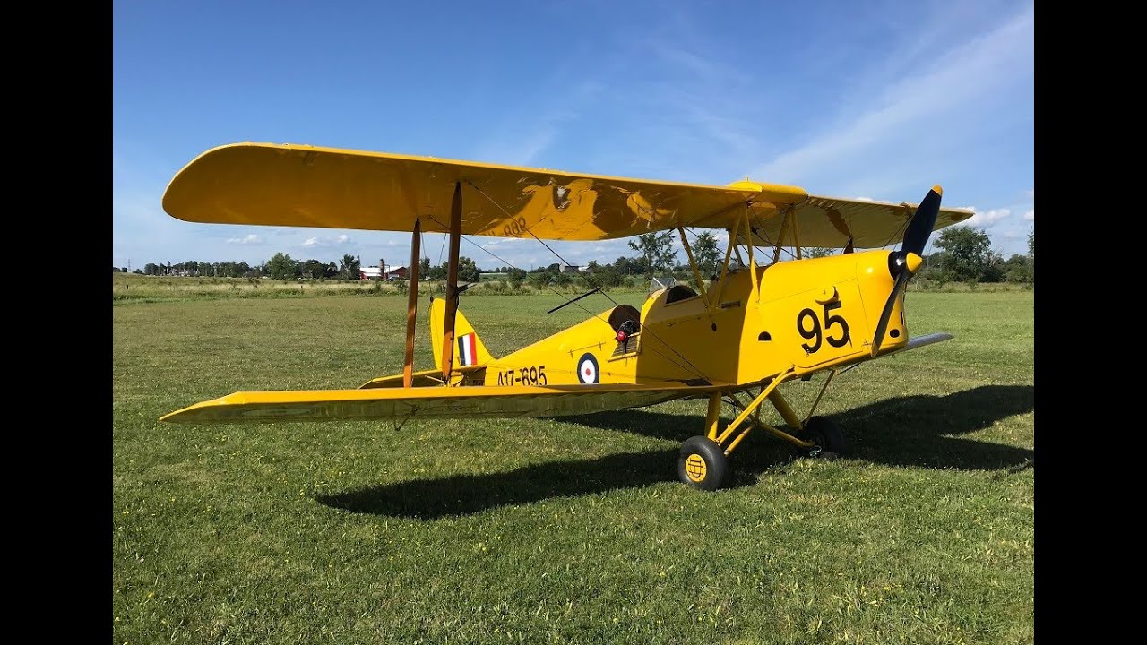 Испытательный полет Tiger Moth