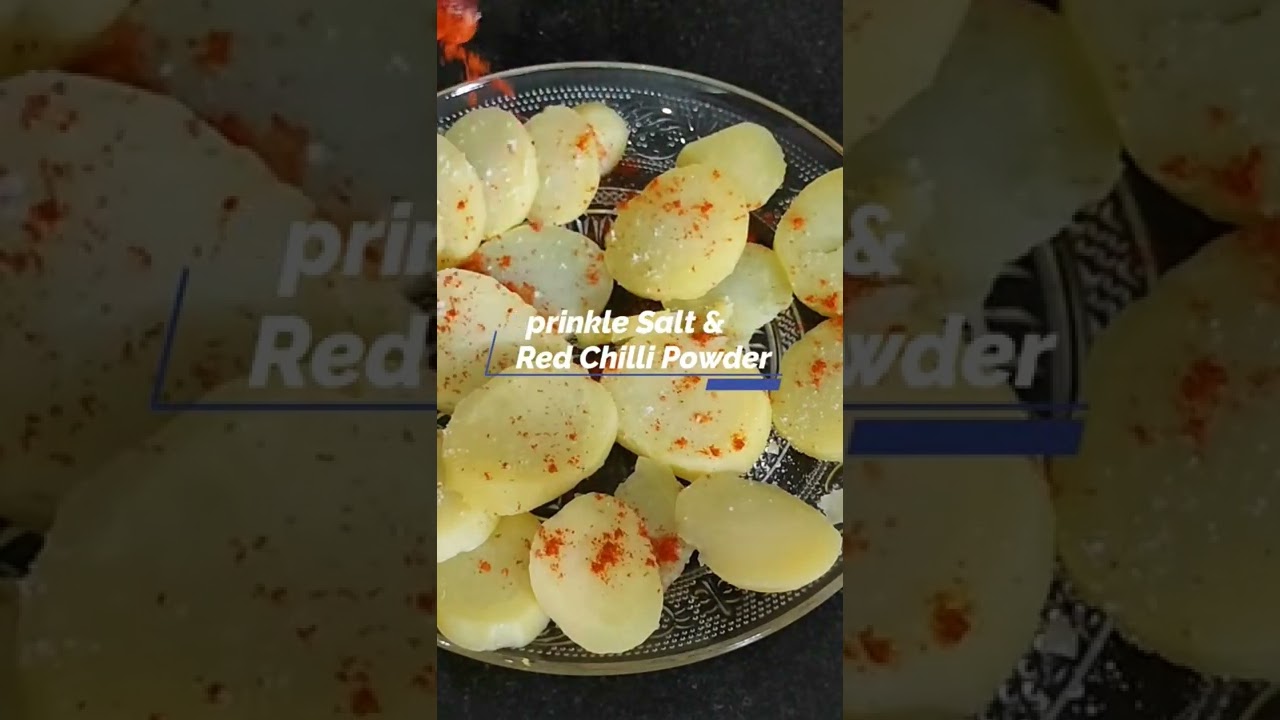 Quick Aloo Chaat Recipe in 1Min Only #aloochaat #streetfood #snacks #chaatrecipe