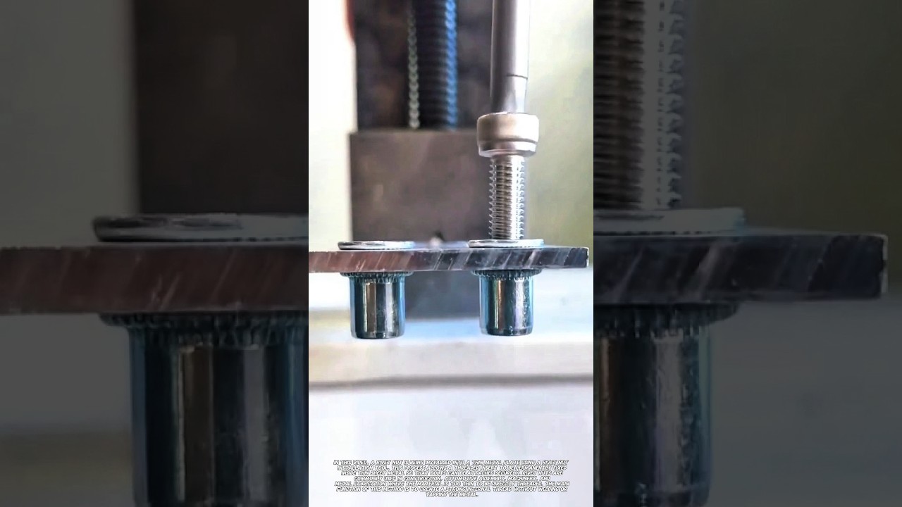 Rivet Nut Installation | Creating Strong Threads in Thin Metal.