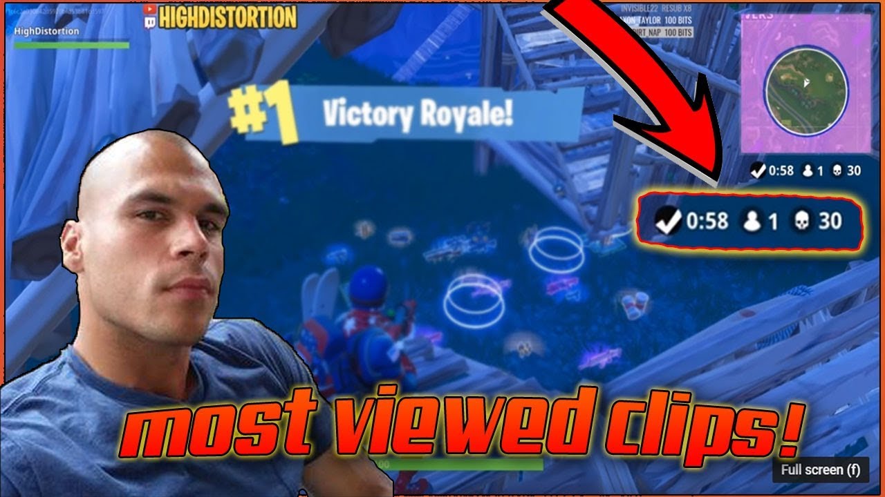HighDistortion - Top 15 Most Viewed Twitch Clips of All Time [FORTNITE]