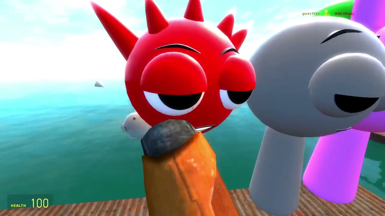 Sprunki Sprtan kicks in Garry is mod