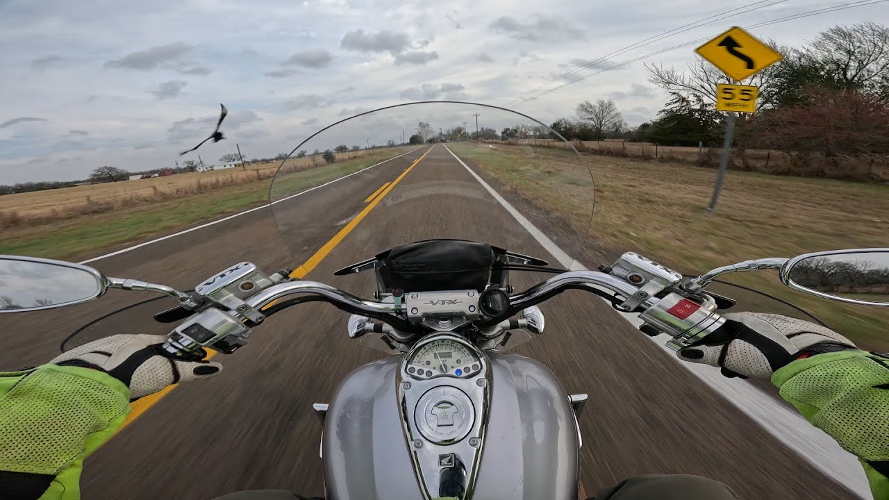 2006 Honda VTX1800S Commute Ride | Texas Backroads POV