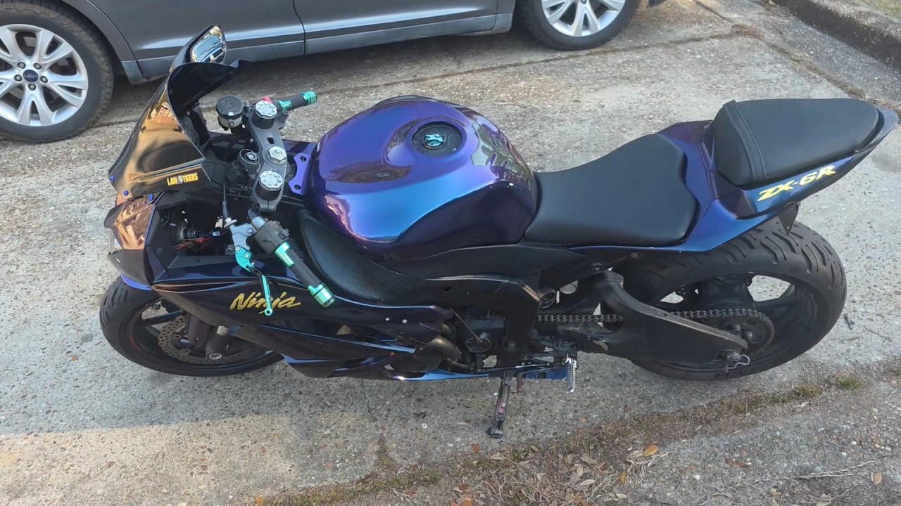 Test driving my client's ZX6R 4K