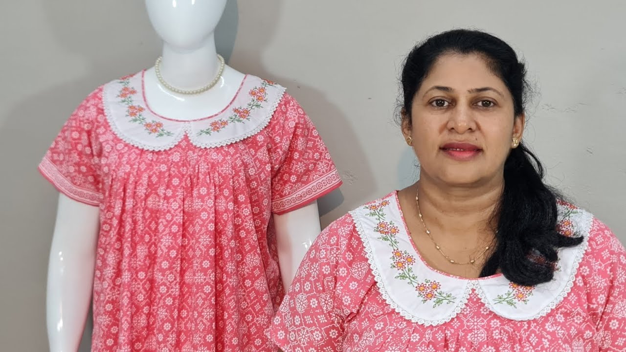 ELSA BRAND XL PLEATED NIGHTIES  / FOR BOOKING...8714736655 @ ELSA  FASHIONS. 