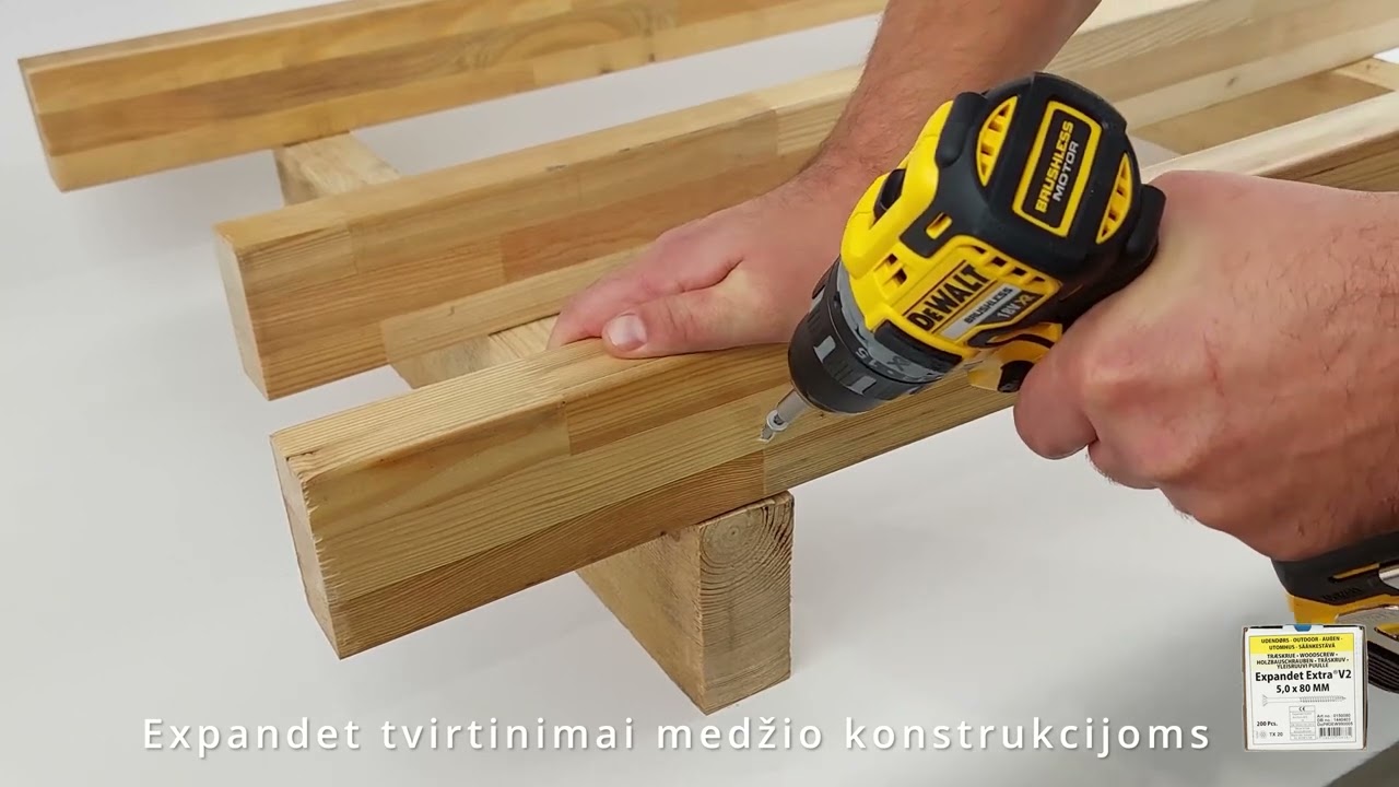 Expandet tvirtinimai medžio konstrukcijoms | MDS Terasos