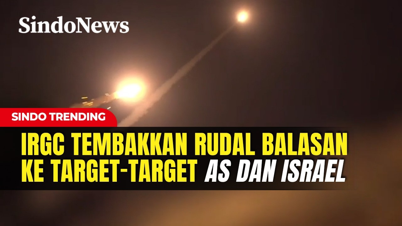 True Promise 4! Iran Menembakkan Rudal Balasan ke Target Amerika Serikat dan Israel | Sindo Trending