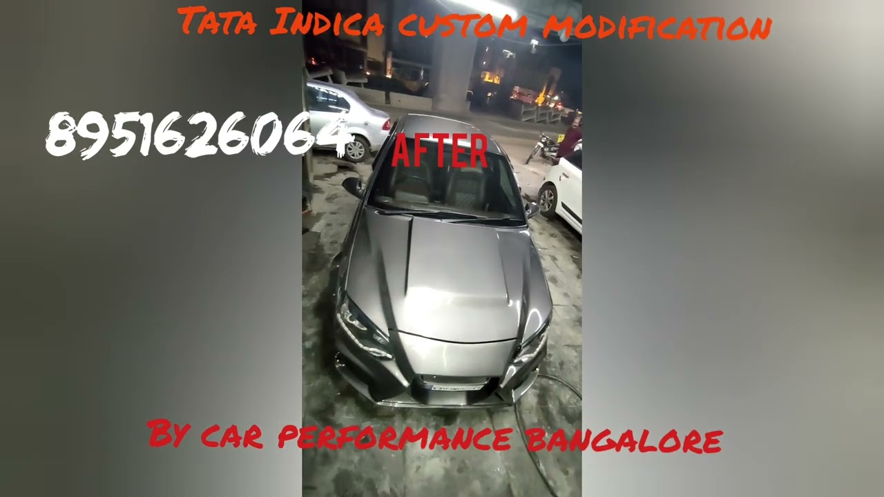 tata Indica custom head light custom modification fully restored