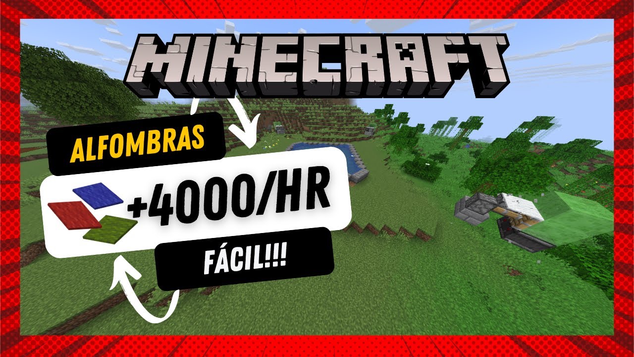 Cómo HACER una GRANJA de ALFOMBRAS AUTOMÁTICA! |Minecraft